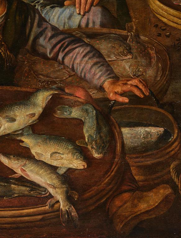 Joachim Beuckelaer, A fish market outside the city gate of Antwerp.