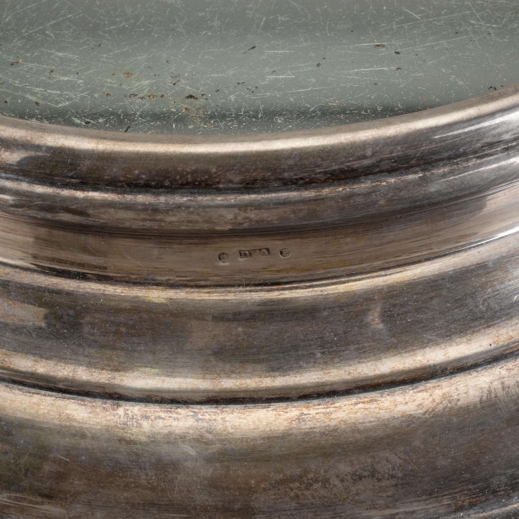 BORDSPLATEAU, nysilver, Danmark, 1800/1900-tal.