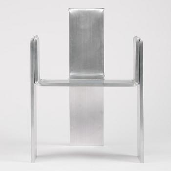 David Taylor, stol, unik, "Aluminium Chair", Studio Mellösaverken, Sverige, 2025.
