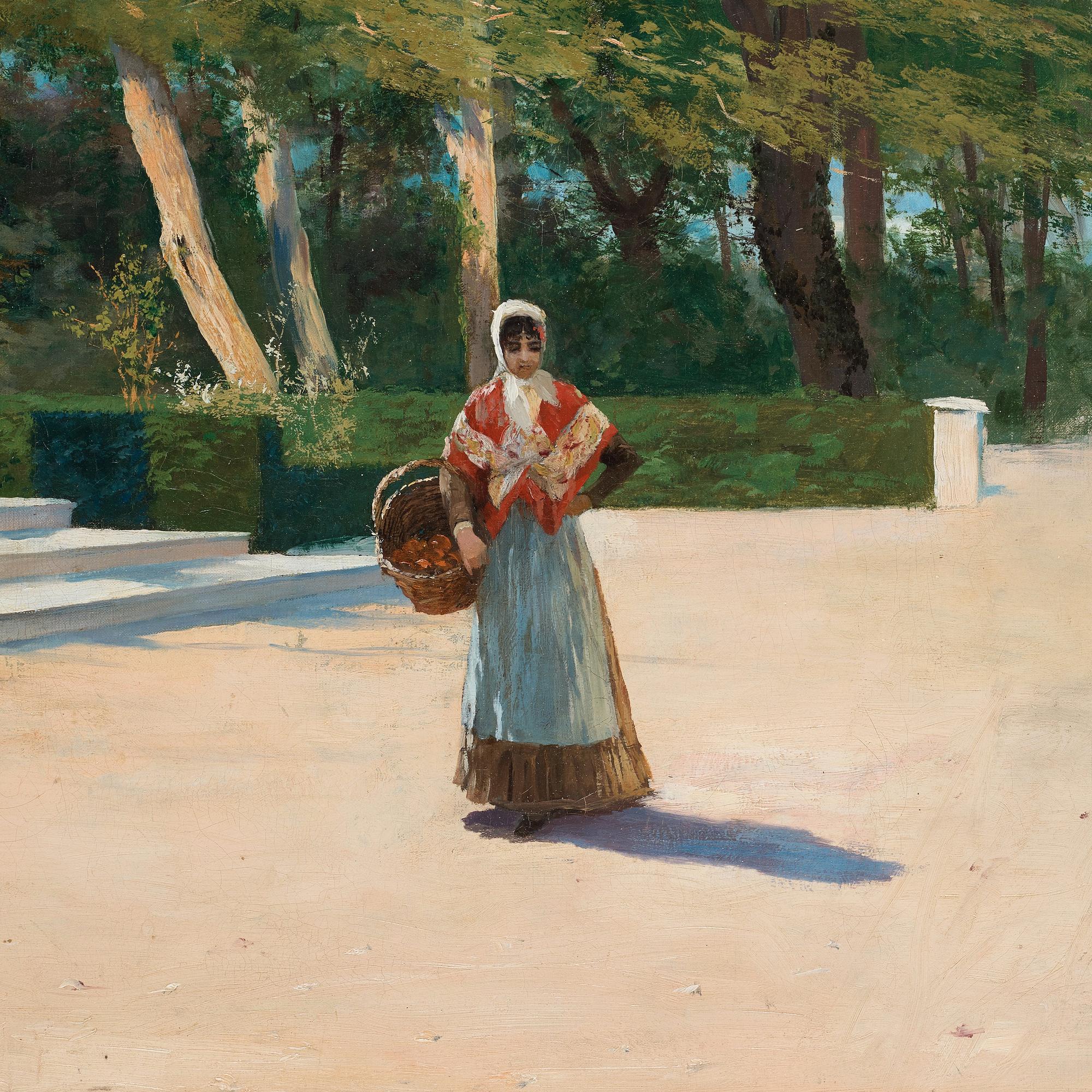 Hugo Birger, Parkmotiv från Spanien.