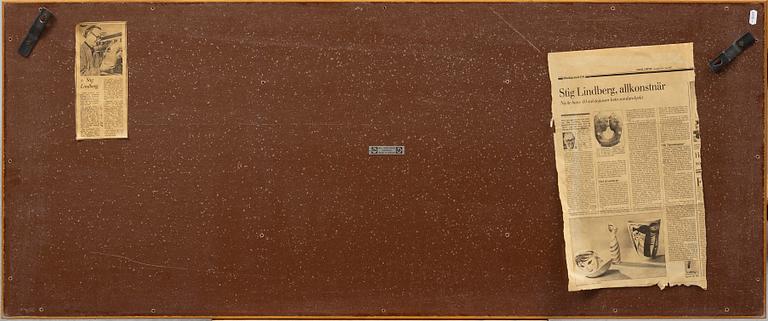 STIG LINDBERG, an enamel table top, Triva, Nordiska Kompaniet, circa 1960.