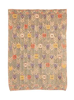 260. Märta Måås-Fjetterström, a drape, "Rågen", flat weave, ca 215 x 153 cm, signed MMF.