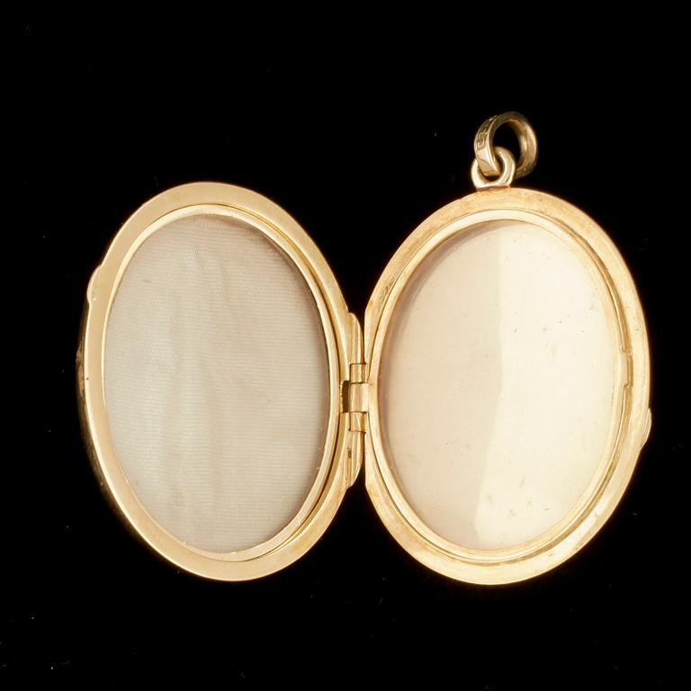 BERLOCK, 18k guld, Lars Larson & Co, Göteborg 1935. Totalvikt ca 30 g.