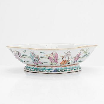 Skål, porslin, sen Qing-dynasti, Kina.