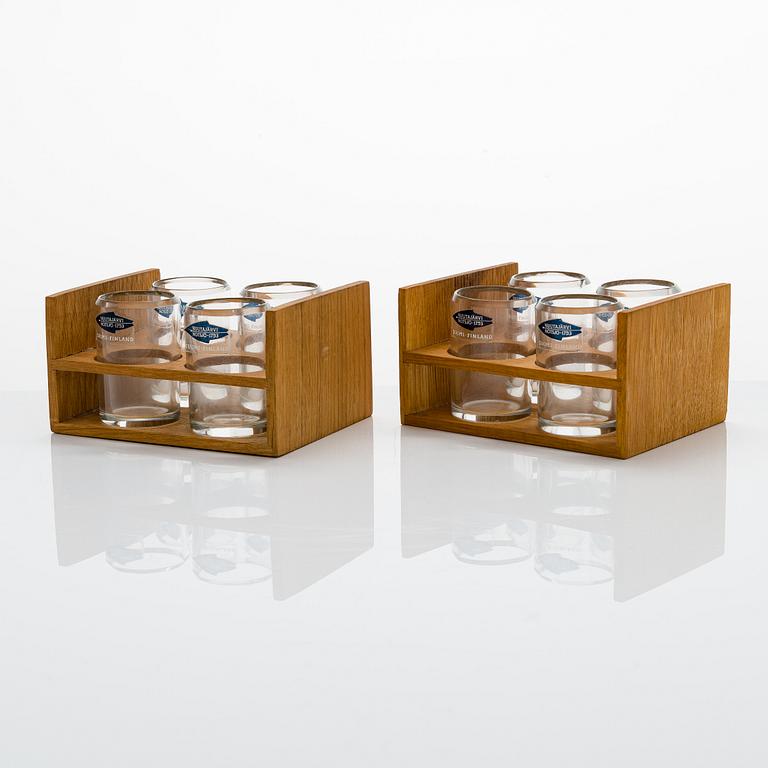 Kaj Franck, A liquor box, 'Napakymppi', for Nuutajärvi Notsjö Finland 1961-1968.
