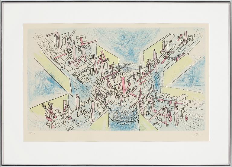 ROBERTO MATTA, etsning, signerad och numrerad 89/100.
