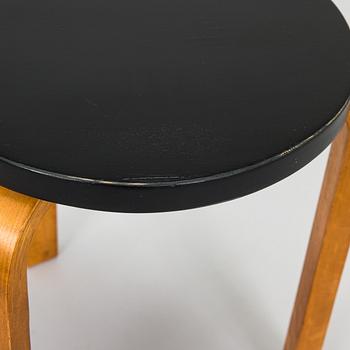 Alvar Aalto, a 1930s '60' stool for OY Huonekalu- ja Rakennustyötehdas A.B. Finland.