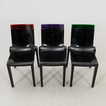 Chairs, 5 pcs "Hi cut", Kartell, 21st century.