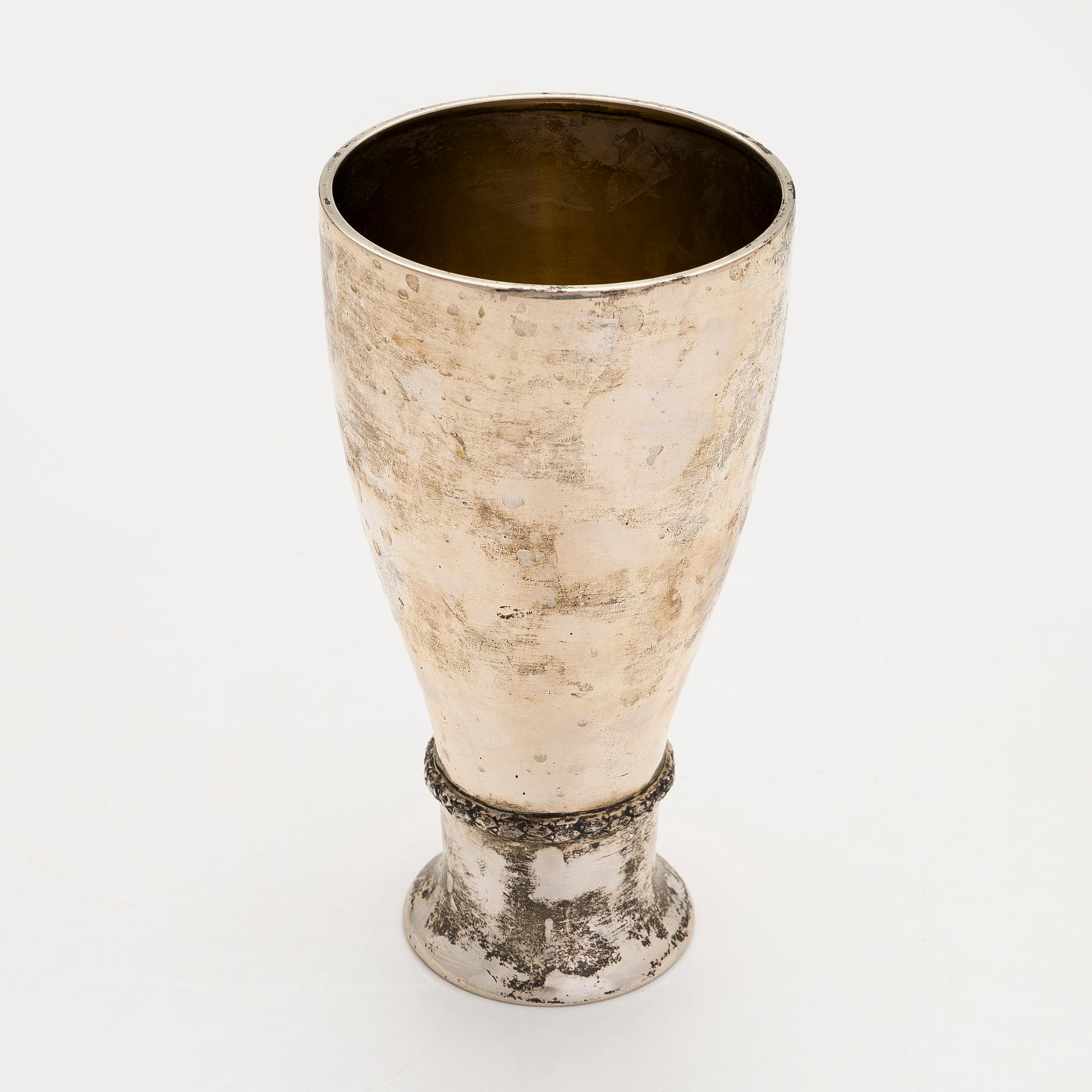 CG Hallberg, a silver vase, Stockholm 1927.