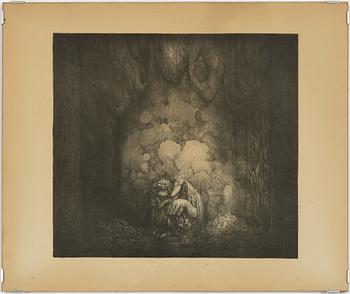 John Bauer, "Humpe och hans mor".
