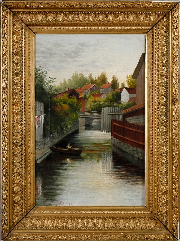 LOTTEN VON GEGERFELT, olja på duk, sign och dat 1893.