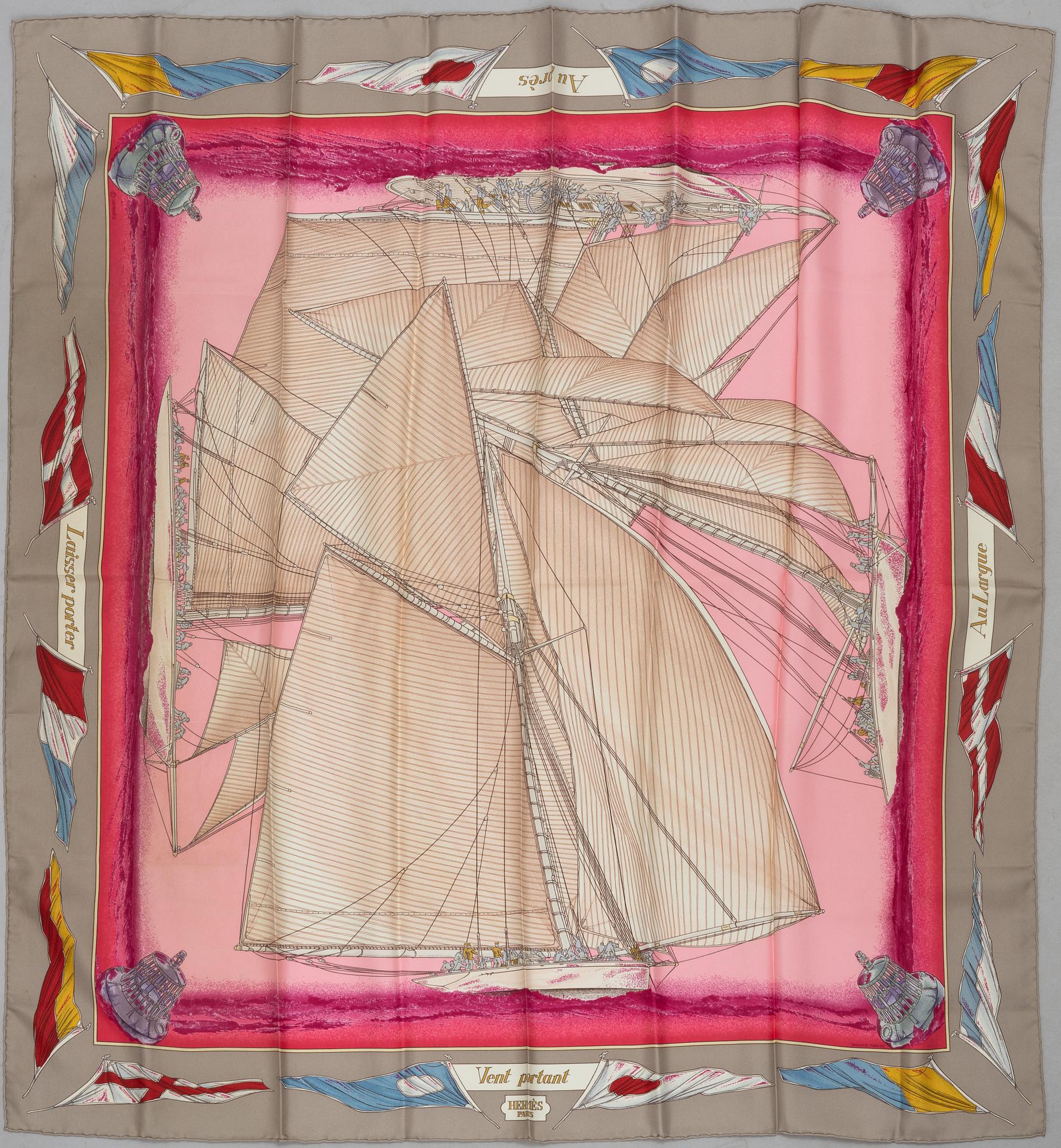 Hermès, scarf, "Vent portant".