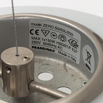 Mario Mengotti, a "Zero S3" ceiling lamp, Prandina, Italy.