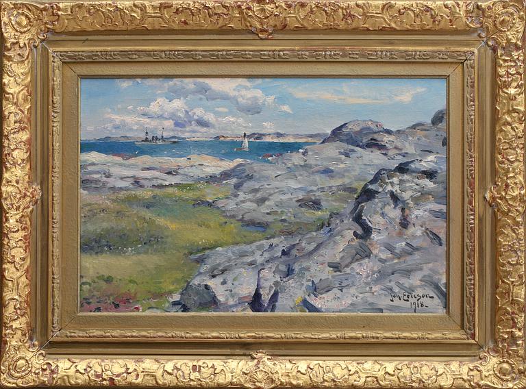 JOHAN ERICSON, olja på duk, signerad och daterad 1918.