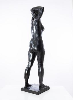 Gudmar Olovson, skulptur. Signerad. Numrerad. Gjutarstämpel. Brons, höjd 132 cm, längd 40 cm.