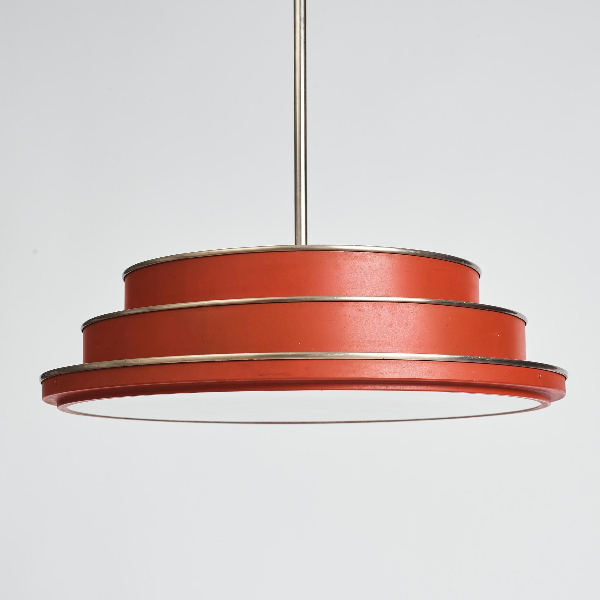 Erik Tidstrand, a ceiling lamp, model "28307", Nordiska Kompaniet, 1930s.