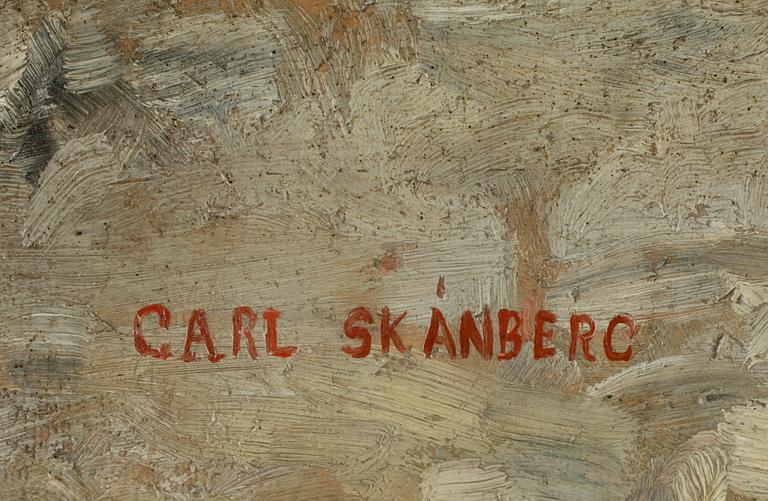 CARL SKÅNBERG, olja på duk, sign.