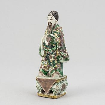 Figurin, porslin. Qingdynastin, Kangxi (1662-1722).