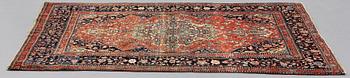 A RUG, an antique/semi-antique Kashan Motachem, ca 213 x 141,5 cm.