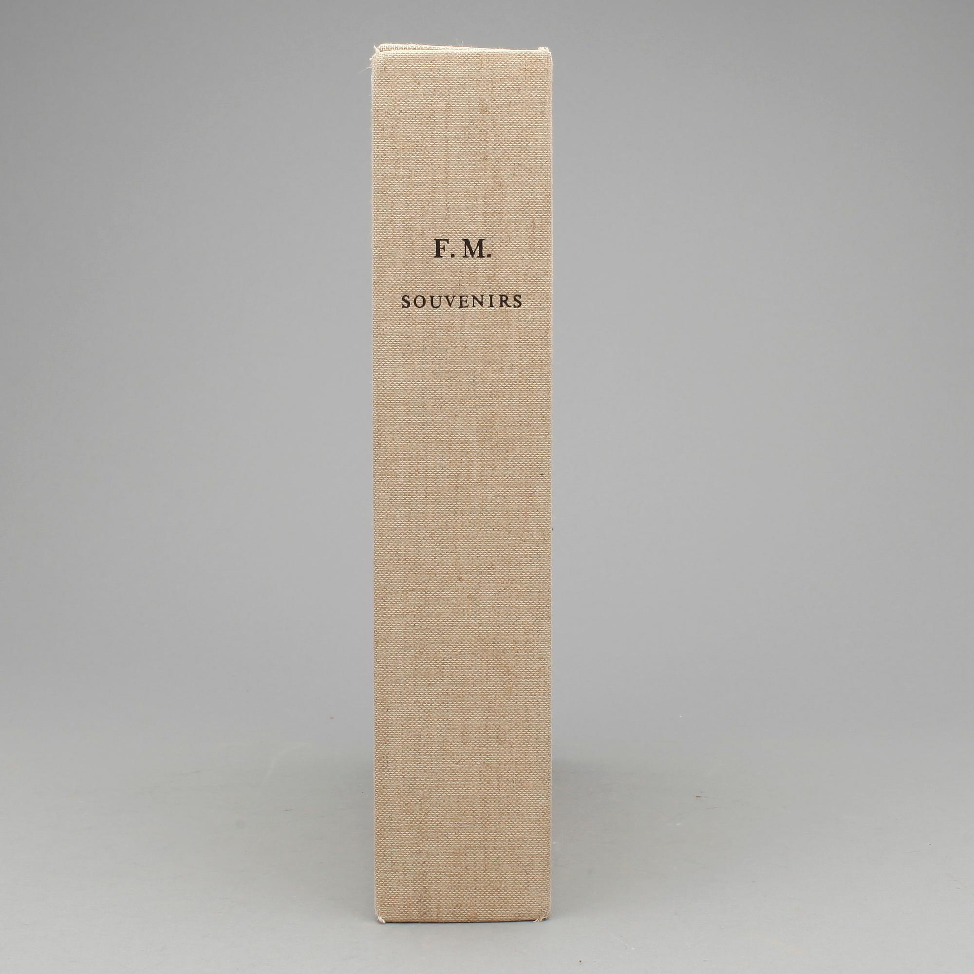 FERNAND MOURLOT, portfölj med 25 litografier, "Souvenirs et portraits d'artistes", utgiven 1972.