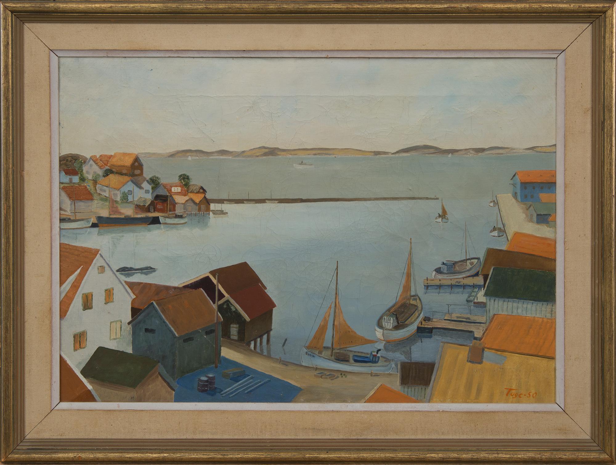 TAGE EKELUND, olja på duk, signerad tage -50.