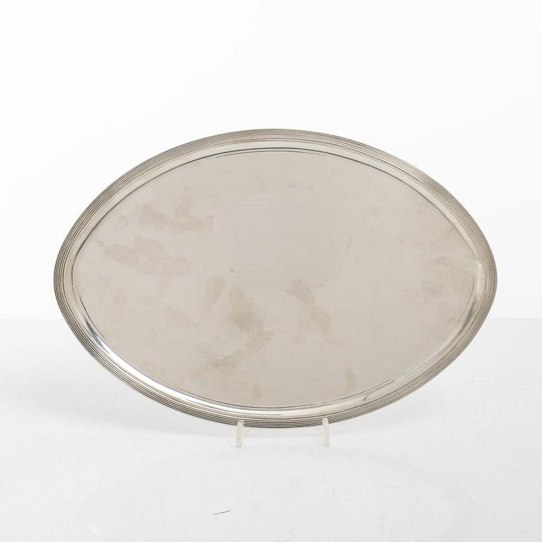 A silver tray, Bonebakker, Amsterdam, Holland 1949.