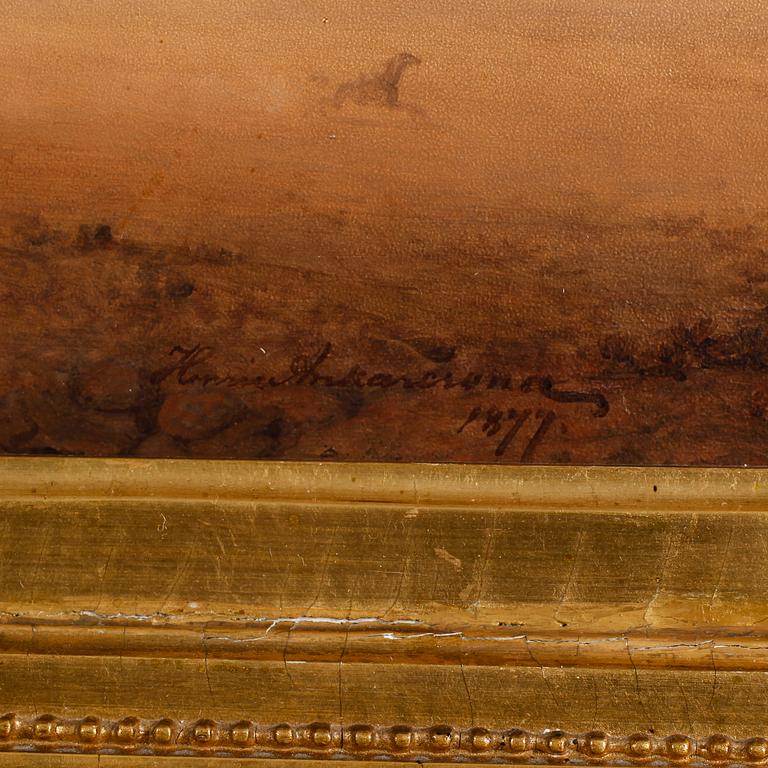 HENRIC ANKARCRONA, olja på duk, signerad och daterad 1877.