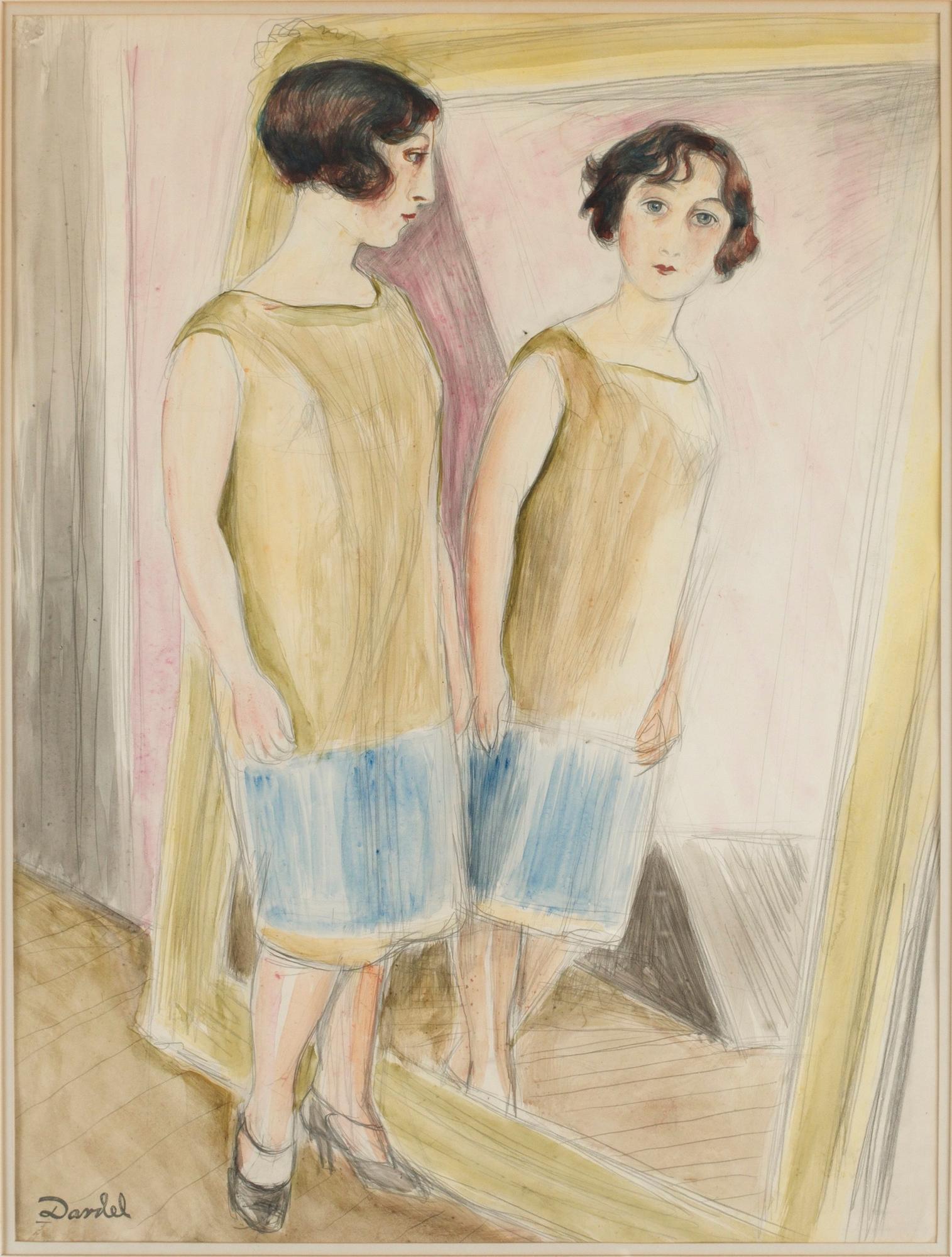 Nils von Dardel, Lucienne vid spegeln.