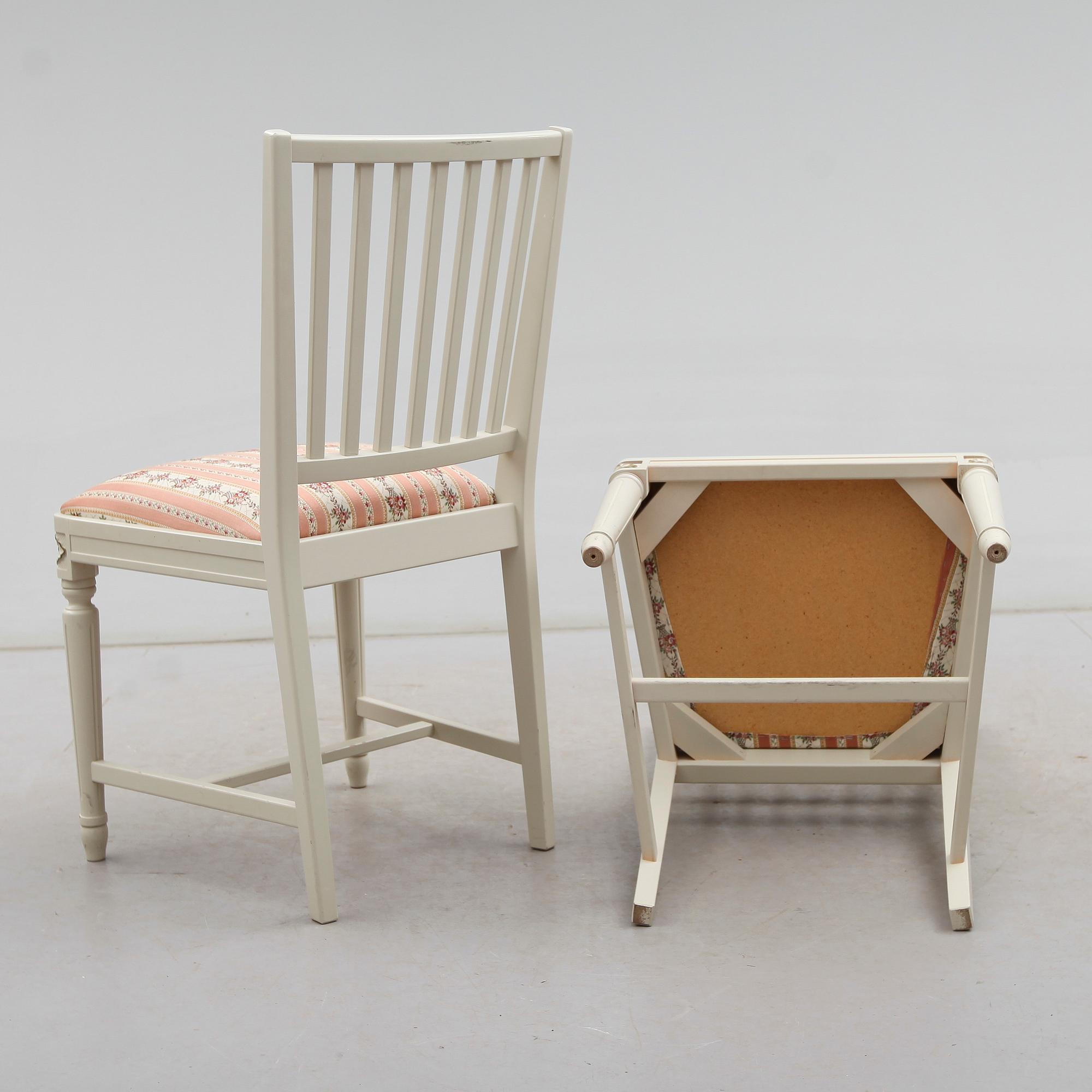 STOLAR, 6 st, gustaviansk stil, 1900-talets andra.