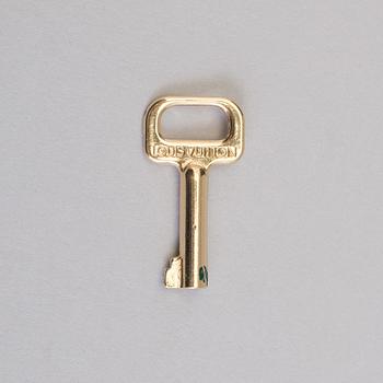 A Louis Vuitton green taiga Ambassador Briefcase.