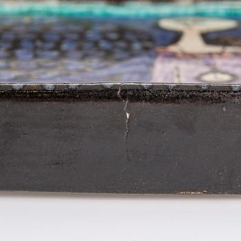 BIRGER KAIPIAINEN, dekorationsfat, signerad Kaipiainen Rörstrand.