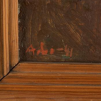 Alf Lindberg, oil on canvas, signed and dated -41,