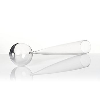 John Selbing, skulptur, "Klot över kon", glas, Orrefors ca 1954.