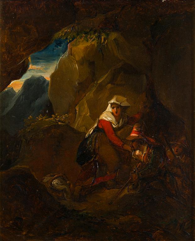 Alexander Lauréus, Etsittyjä rosvoja luolassa.