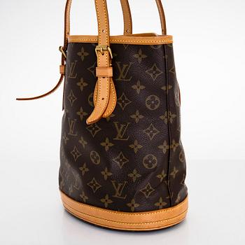 Louis Vuitton, laukku, "Petit Bucket", sekä pochette.