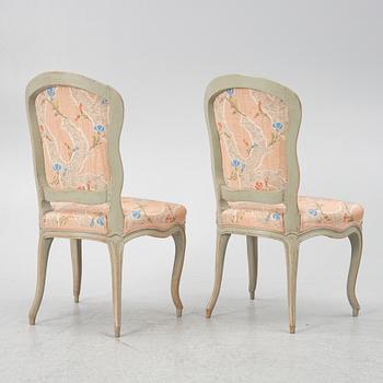 Stolar, ett par rokoko, 1700-talets mitt.
