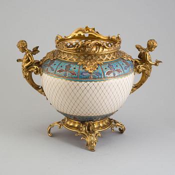 An early 20th century Central European flower pot.