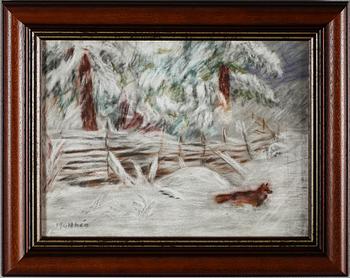 OIDENTIFIERAD KONSTNÄR, pastell, signerad Hulthén, 1900-talets första hälft.