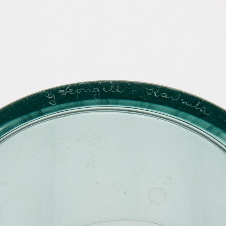 KULHO, lasia, signeerattu G. Hongell, Karhula, 1920/30-luku.