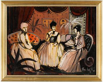 BO E LUNDQVIST, olja på duk. Signerad och daterad -77.