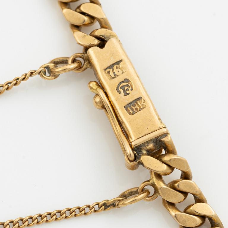 Wristwatch, 22.5 mm, 18K gold.