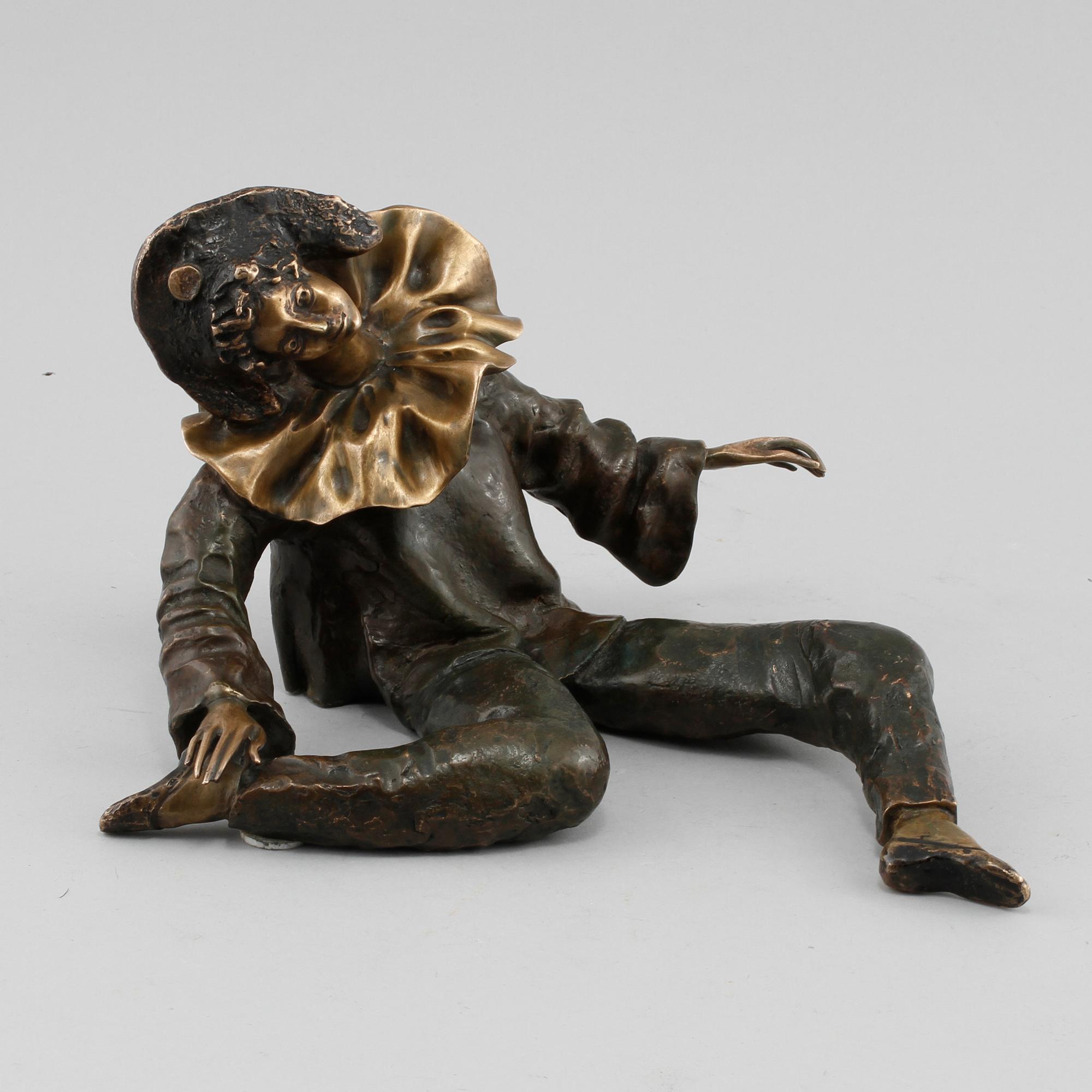 SKULPTUR, brons, otydligt signerad, daterad 1981 och numrerad 7/8.