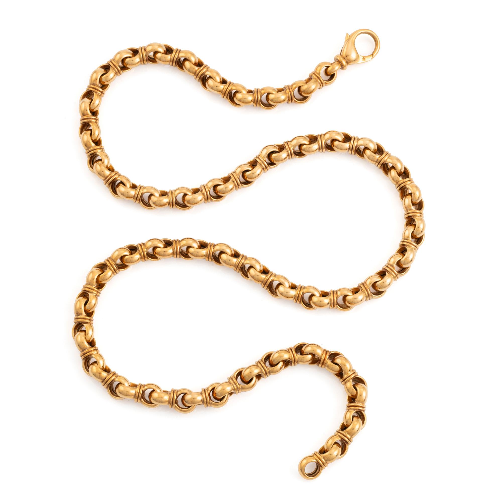 Collier 18K guld, Tännler.
