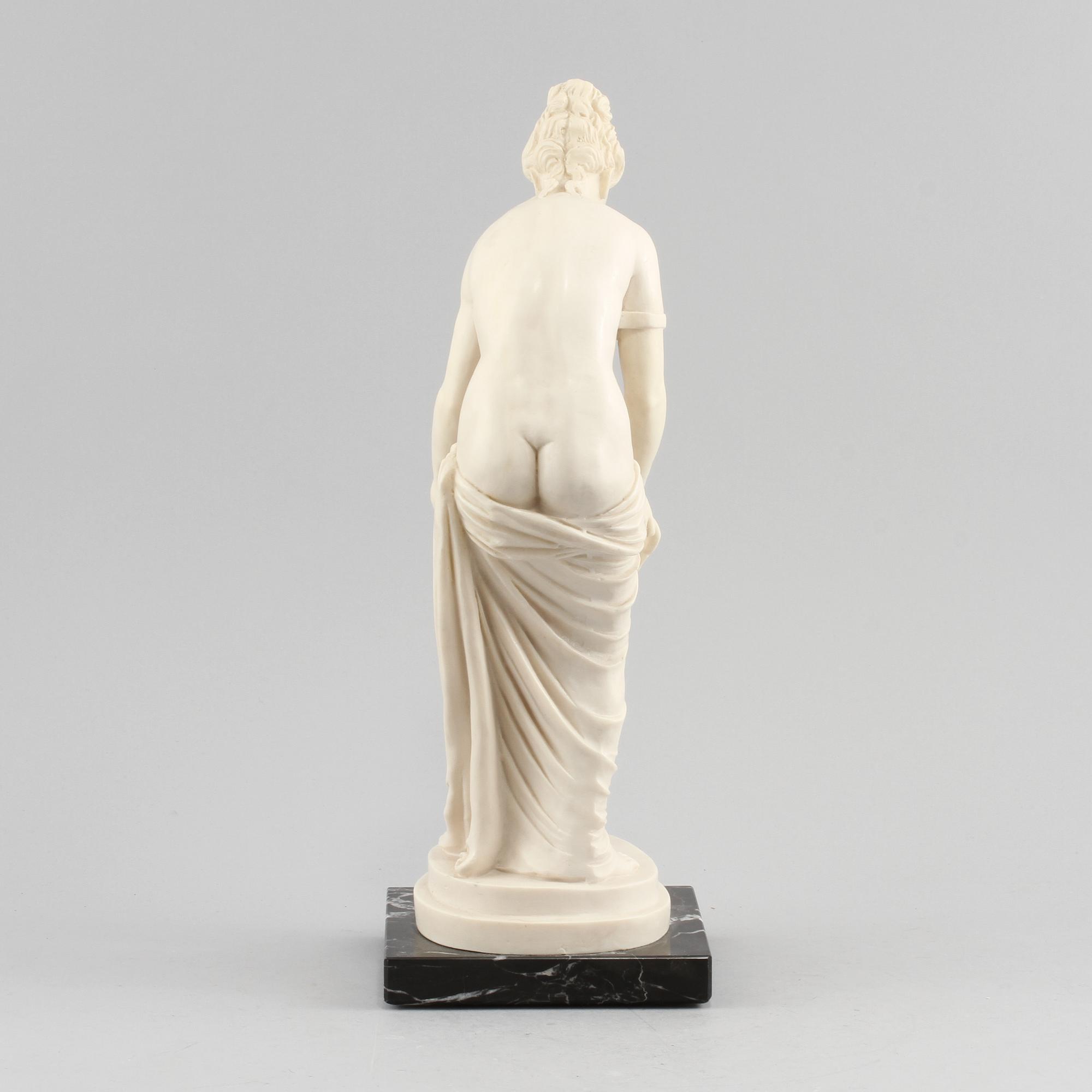 SKULPTUR, konstmassa, efter A. Santini, Italien, omkring 1900-talets mitt.