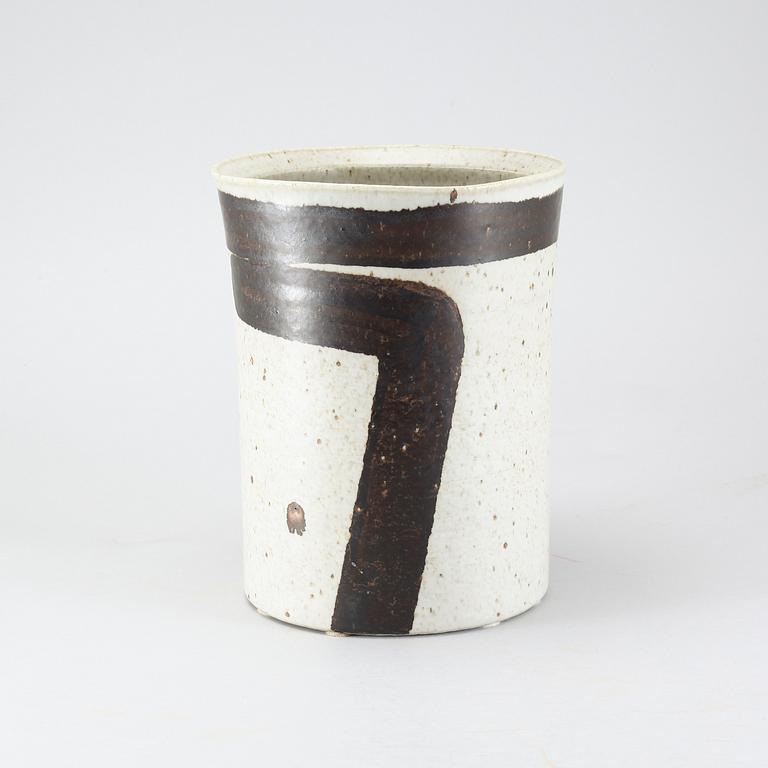A stoneware flower pot by Inger Persson for Rörstrand Ateljé.