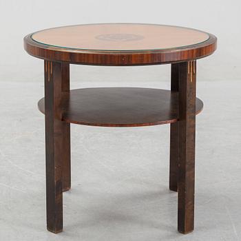 A Swedish Grace inlaid coffee table, 1930's.