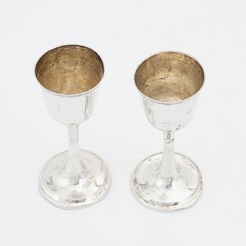 Two Swedish Silver Cups, mark of Olof Hellbom, Stockholm 1796.