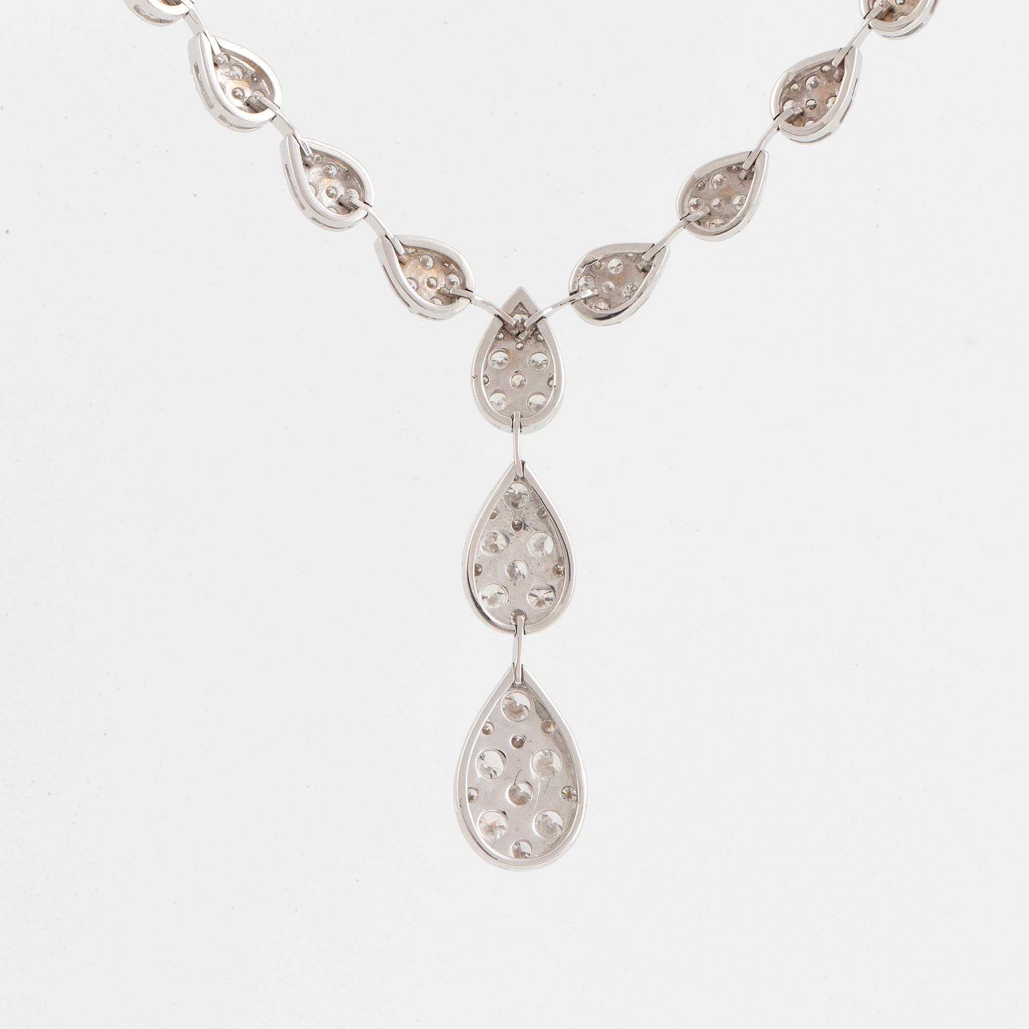 Brilliant-cut diamond necklace, 3,05 ct.