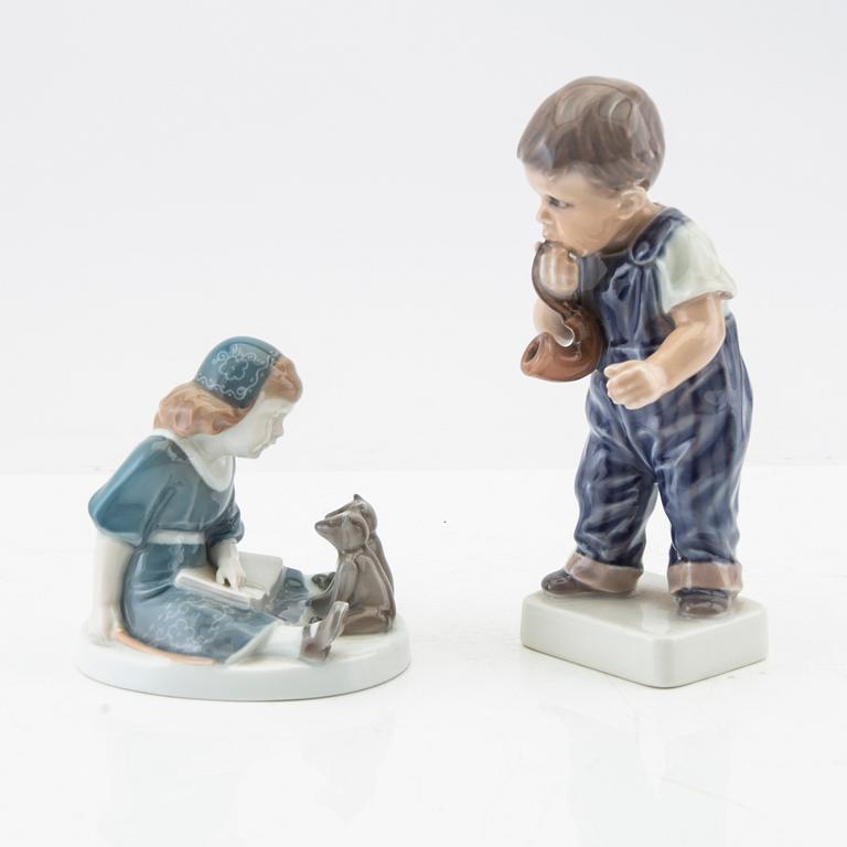 Figuriner 6 st Hutchenreuther/Dahl Jensen/Rosenthal 1900-talets mitt porslin.