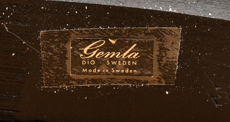 Axel Kandell, karmstolar, 6 st, "Cattelin", Gemla, Diö 1900-talets mitt.